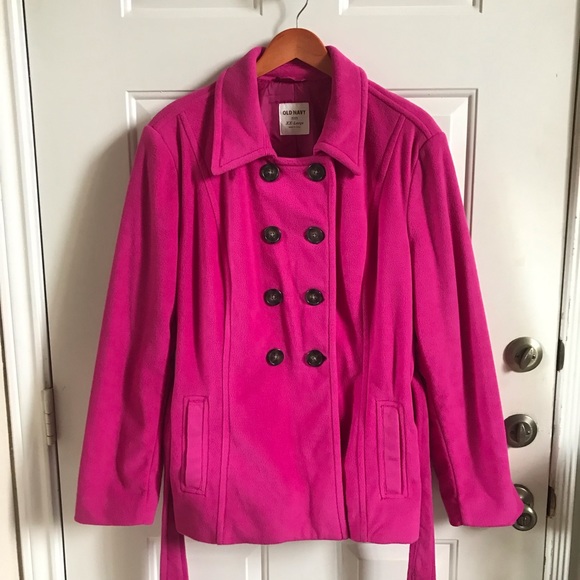 Old Navy | Pink Double Breasted Coat - Picture 2 of 10